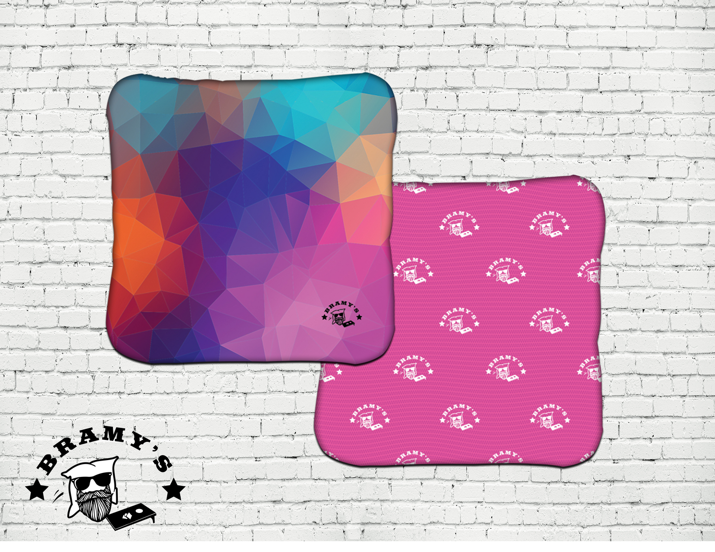 Girls Throw Too (4 pack)- Bold Kaleidoscope (pink logo back)