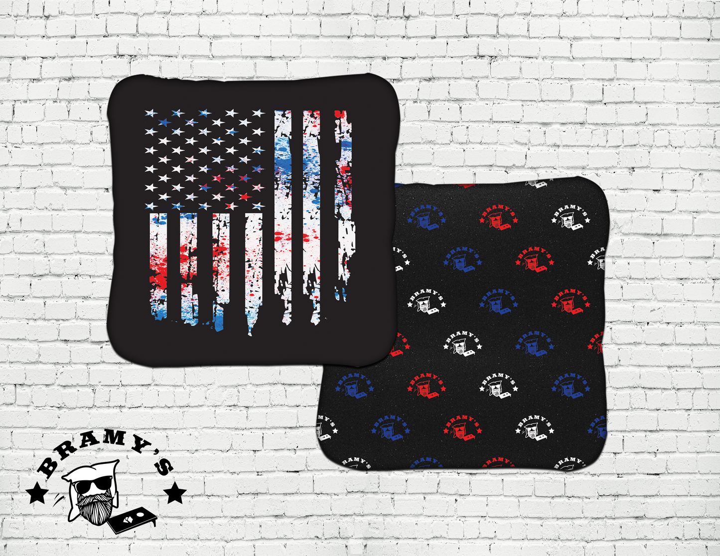 'Merica Flag Bag (4 pack)- RWB Splash Vertical (RWB logo back)