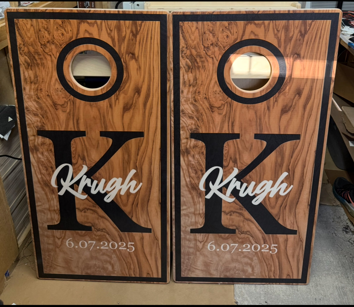 Custom Board & Bag Set Design Budget Friendly Backyard Boards 24x48 Official Size Tons of Images Free Shipping 5/8 inch Baltic Birch Tops