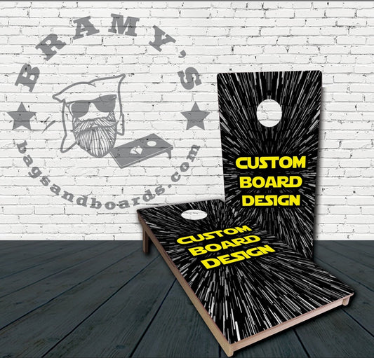 Boards w/ Custom Design (includes 8 all-weather resin bags)Free Shipping