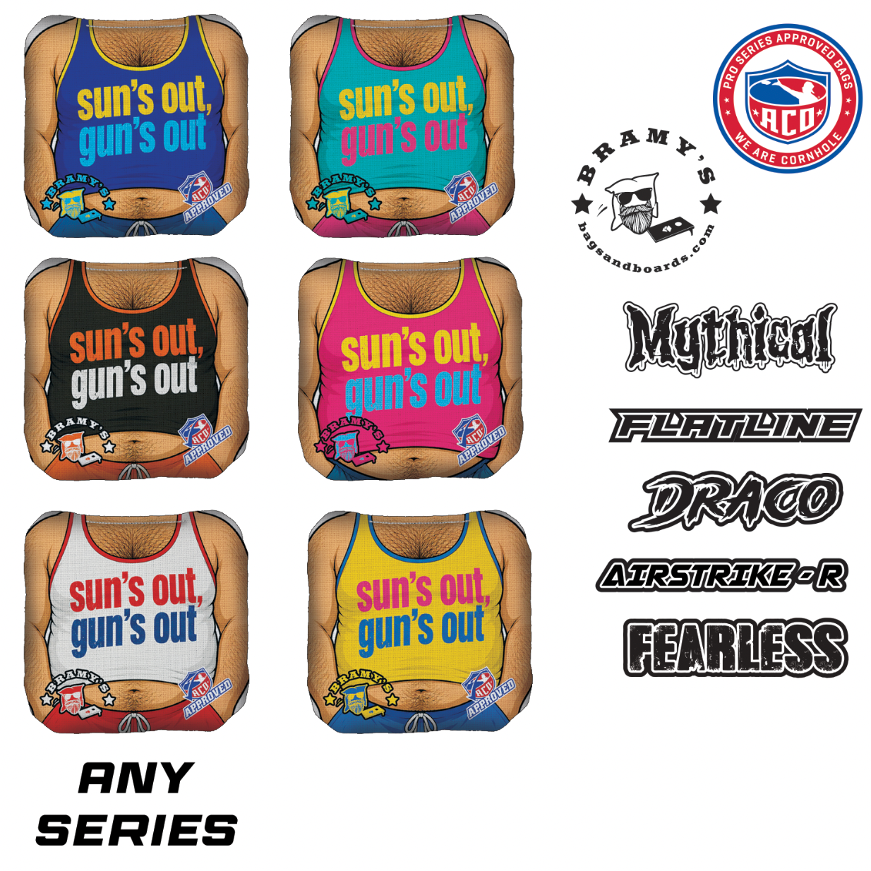 ACO Approved (Pick Your Series) Sun’s Out Gun’s Out 💪