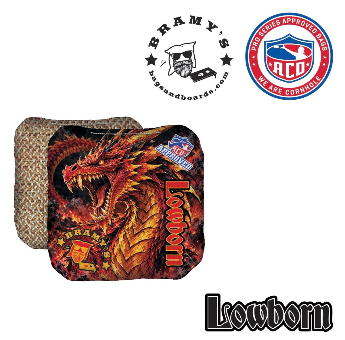 ACO Approved Lowborn Series 5.5/8 Red Dragon W/red carpet