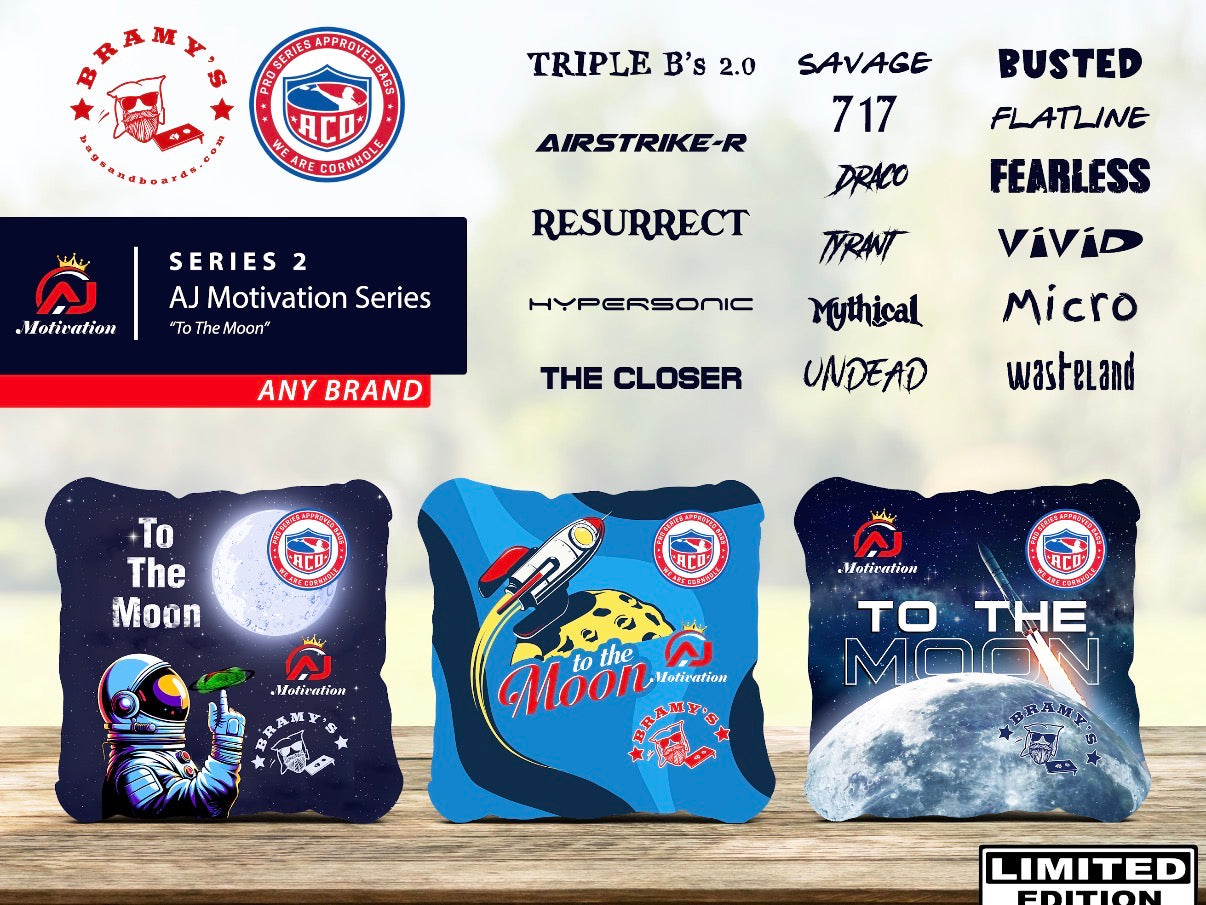 ACO Approved AJ Motivation Limited Series Any Bramy’s Series listed.