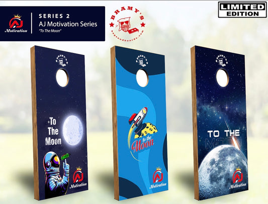 LIMITED AJ Motivation Pro Cornhole Boards 3/4 inch Baltic Birch Direct Print Boards Only