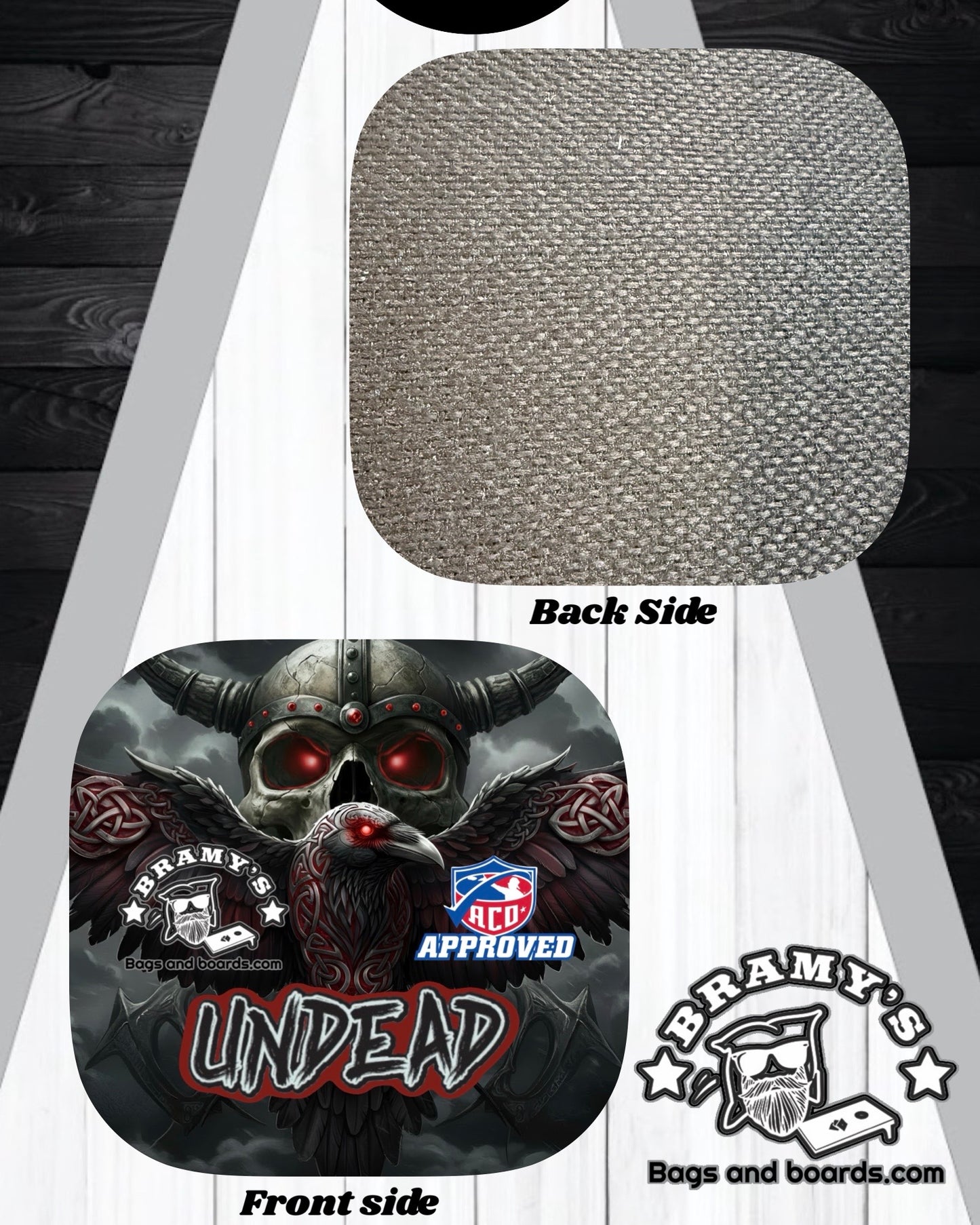 Undead Skull Red Eye Black Carpet  ACO Approved Speed 5/7