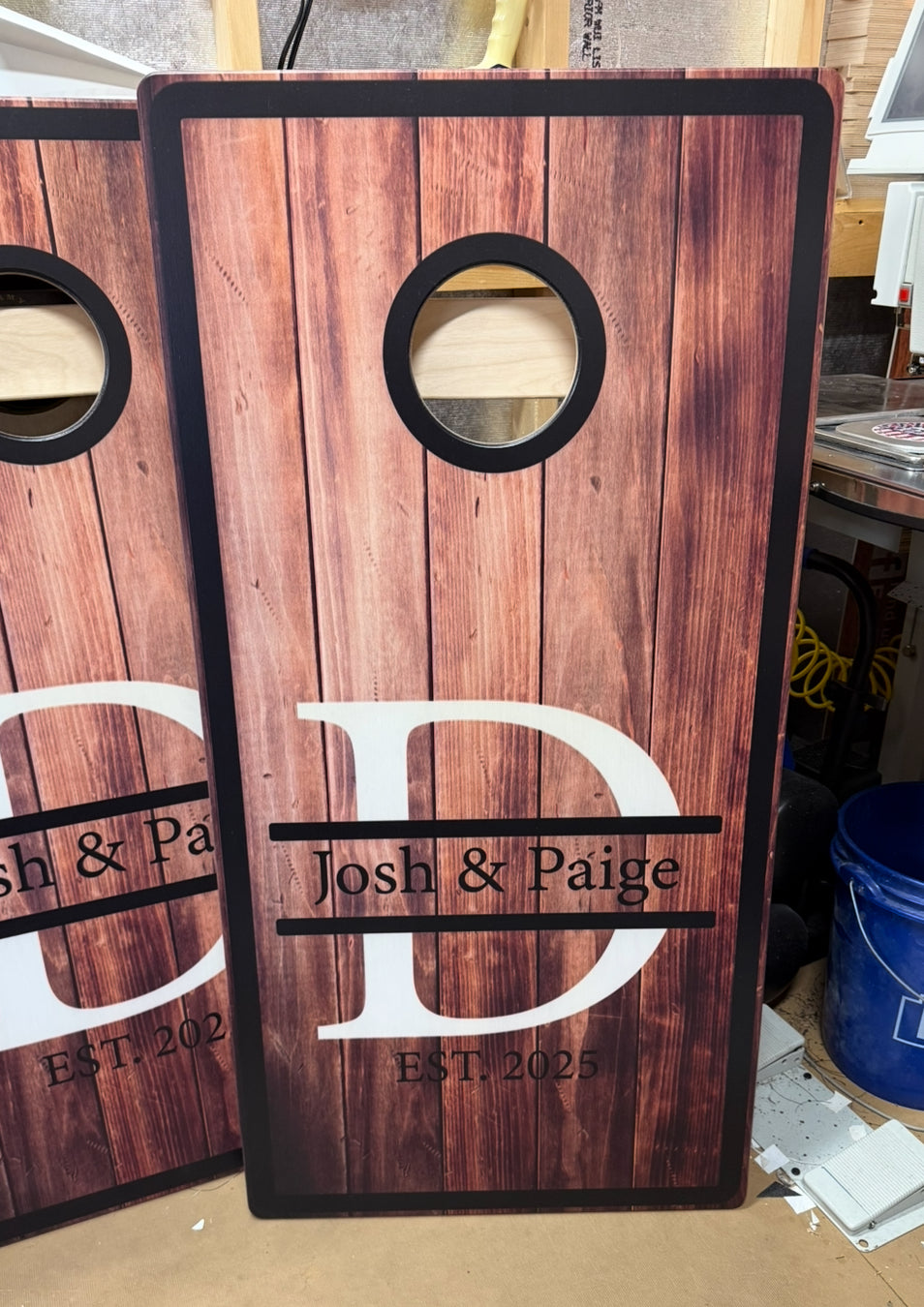 Custom Board & Bag Set Design Budget Friendly Backyard Boards 24x48 Official Size Tons of Images Free Shipping 5/8 inch Baltic Birch Tops