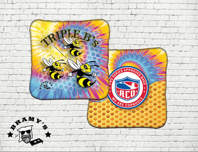 Triple B's Carpet- ACO Approved-Honeycomb-Tie DYE- ACO Exclusive (4 pack)