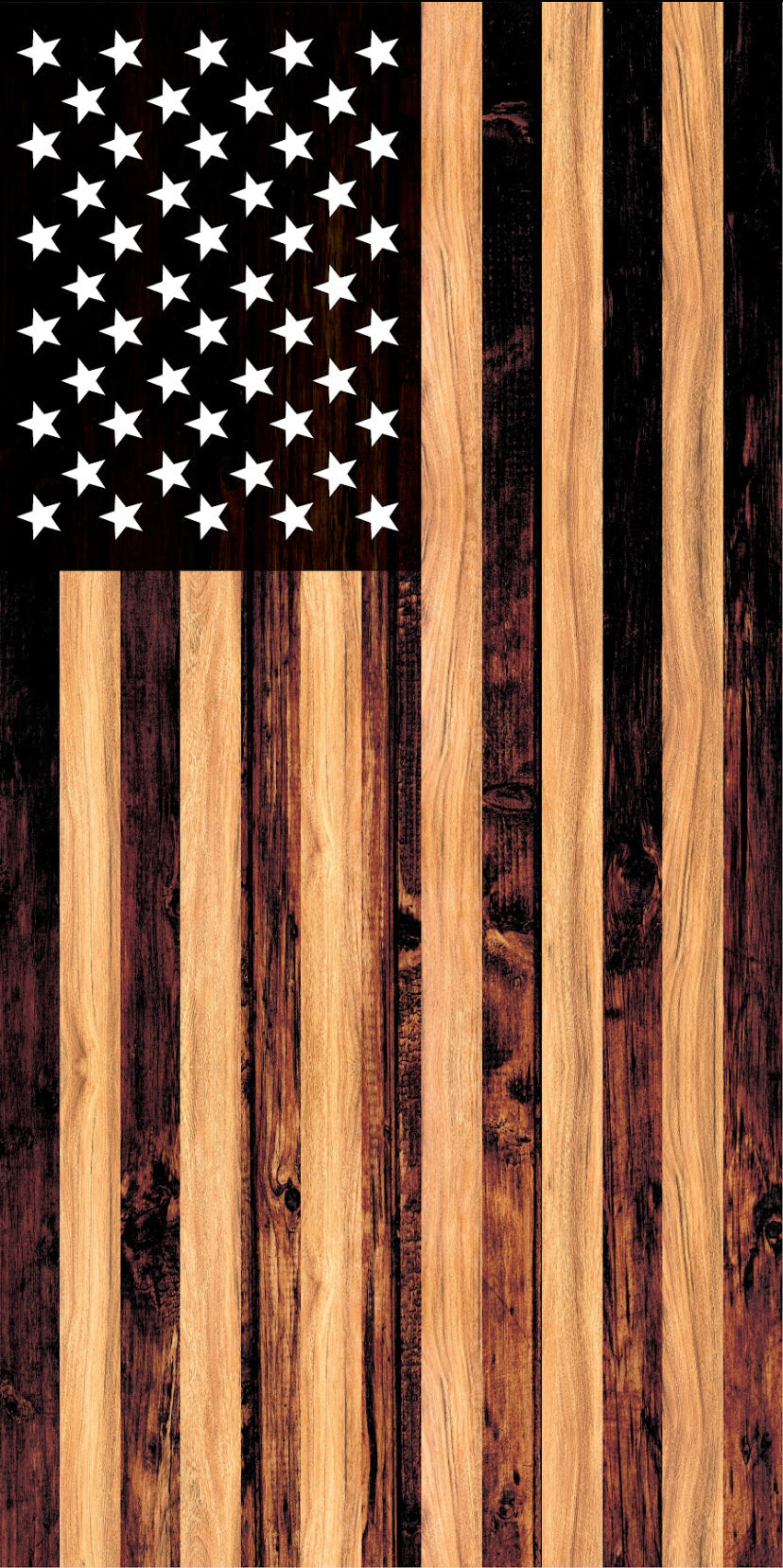 Burnt Wood Flag/ Union Left (includes 8 all-weather resin bags)