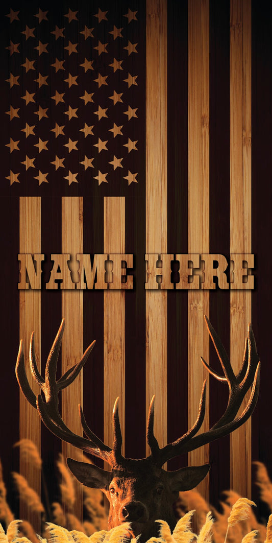 Buck and Flag w/ Name (boards only)