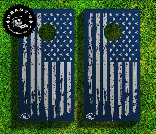 Navy Blue/Gray Flag (includes 8 all-weather resin bags)