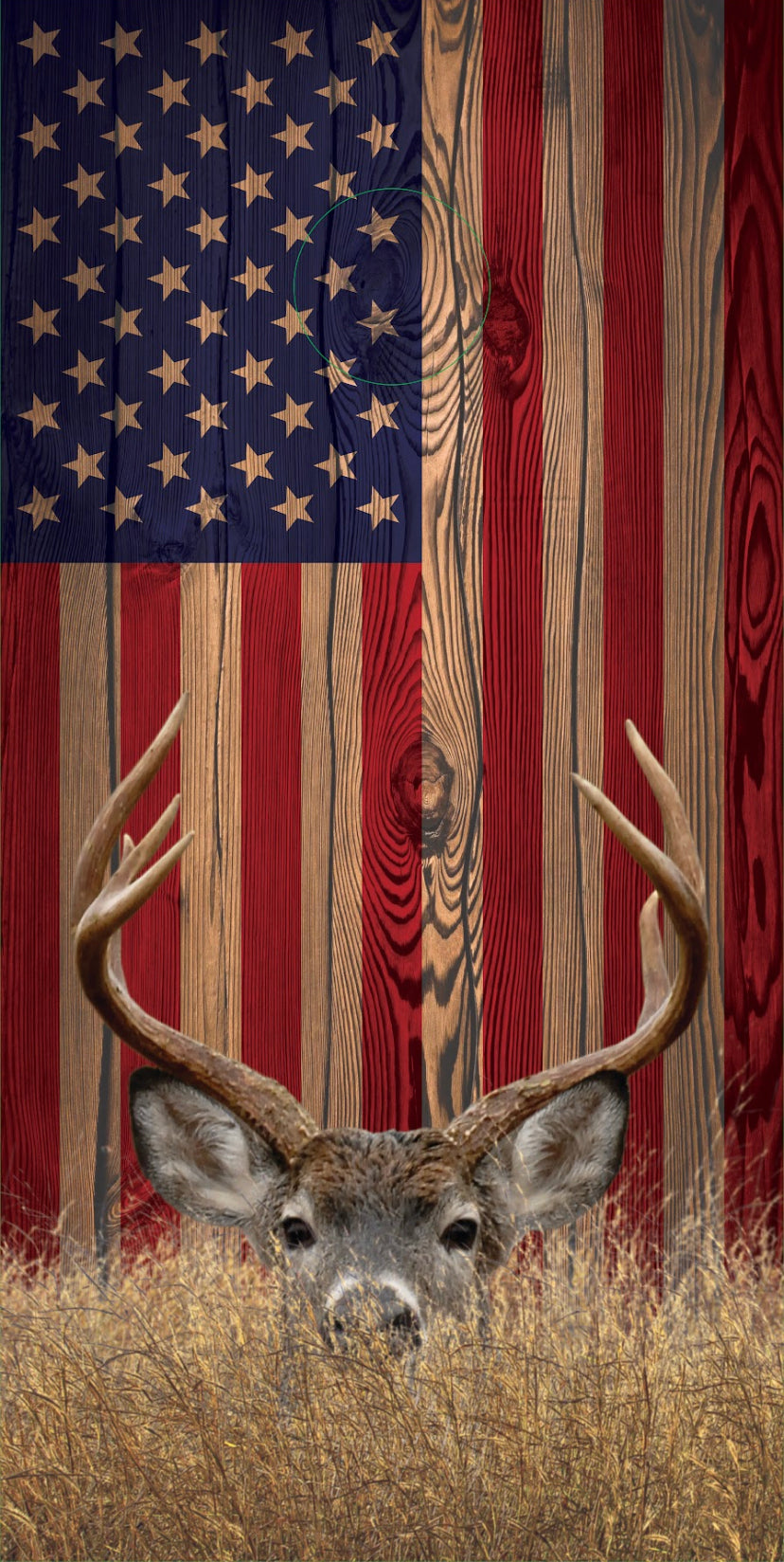 Wood Grain Deer&Flag/ Union Left (boards only)