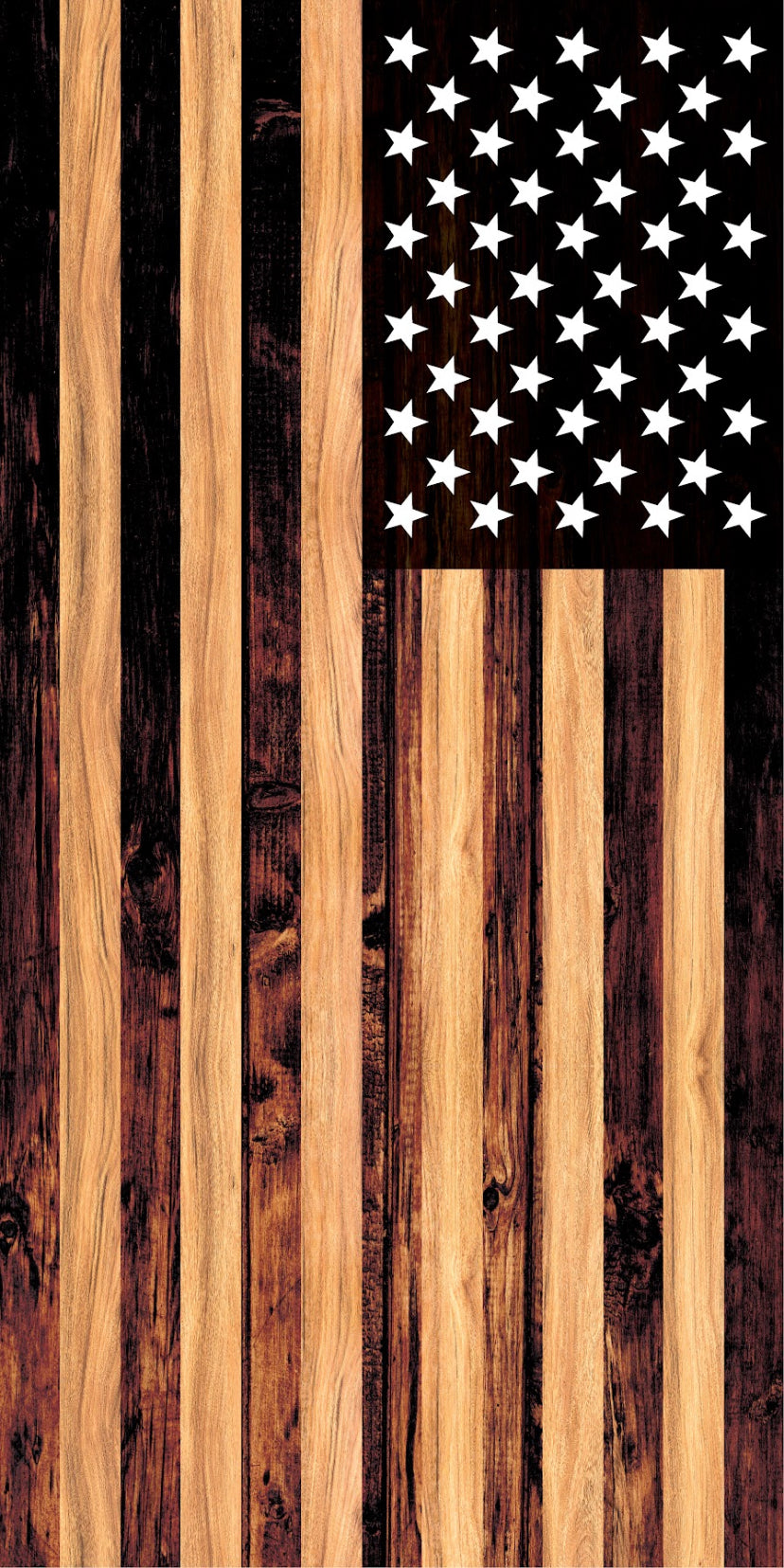 Burnt Wood Flag/ Union Right (includes 8 all-weather resin bags)